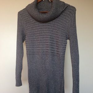 Grey Tunic with Cowl Neck